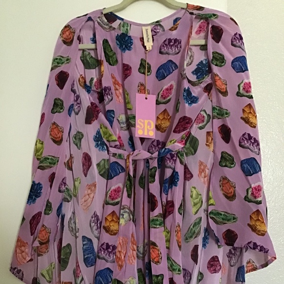 Samantha Pleet Gemstone cape dress - Picture 5 of 5